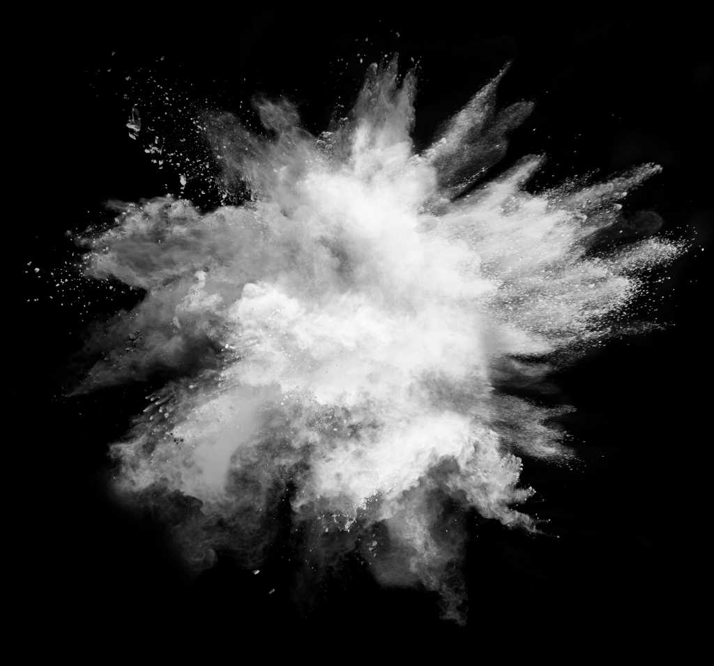 shutterstock 449579803 cloud explosion white powder black background